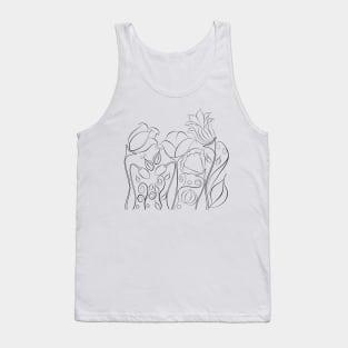 Flowers and leaves Tank Top